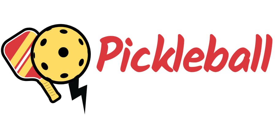 pickleball red logo imagen rayo